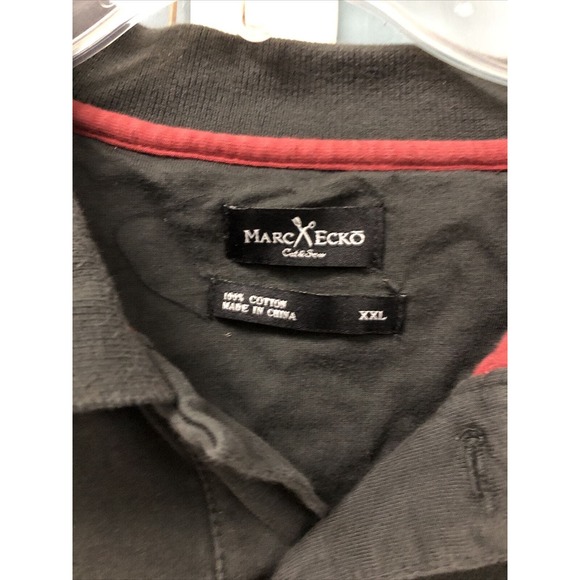 Y2K Marc Ecko Gray Devil Playing Poker POLO SHIRT‎ XXL 2XL Cotton - Picture 4 of 7